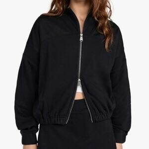 FREE PEOPLE MOVEMENT | Smooth Moves Black Athletic Jacket Full Zip | Size Large